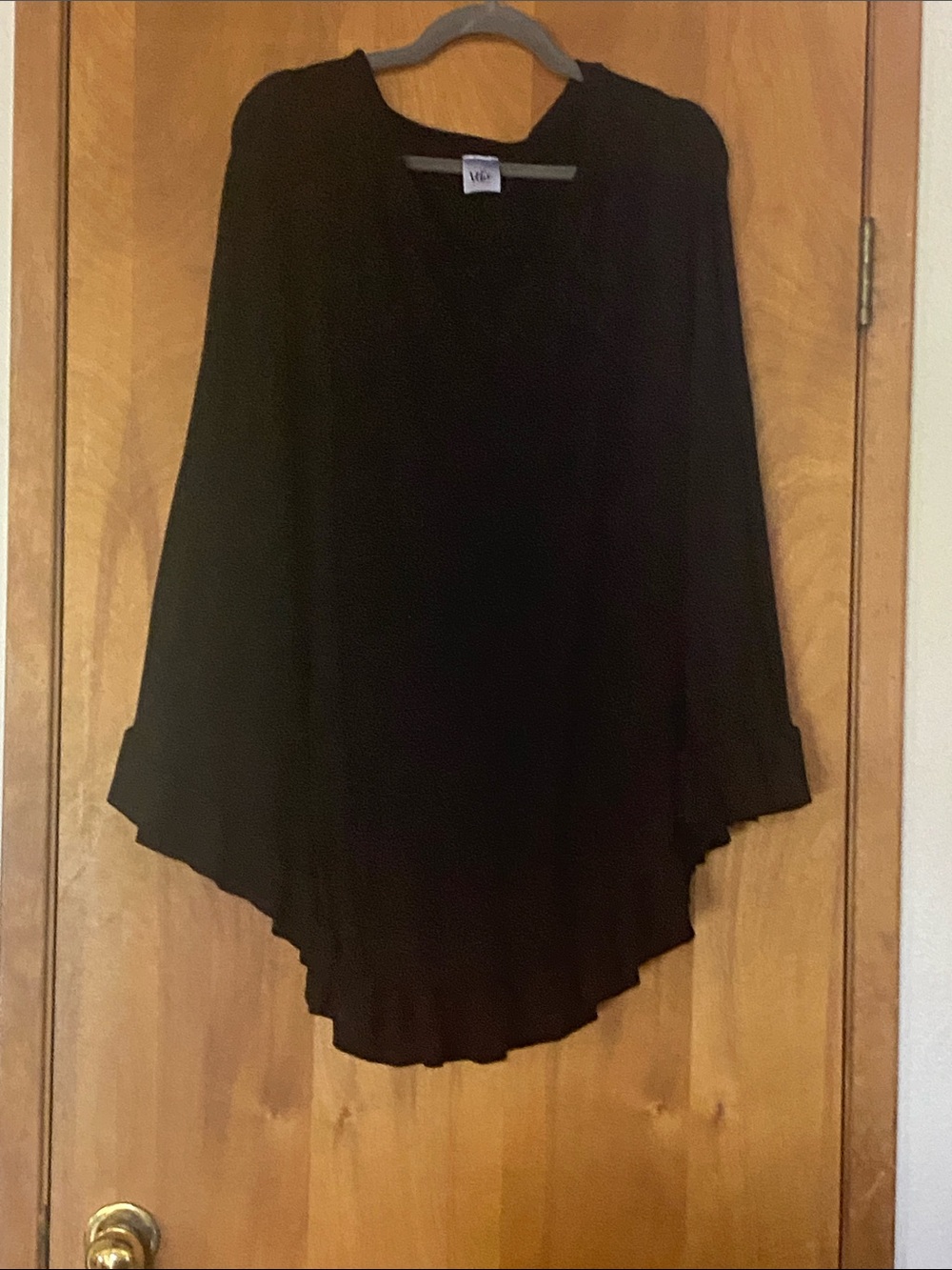 Vibe Black Poncho